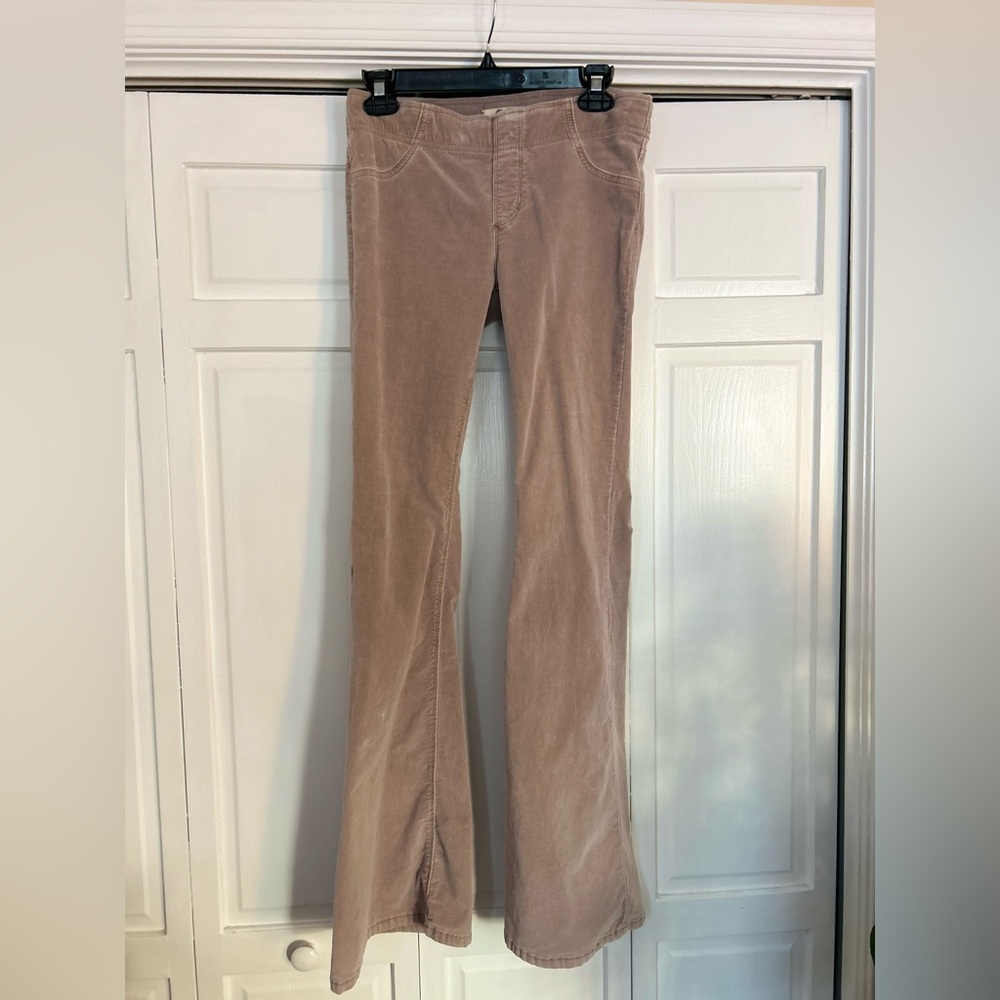 Free People Low Rise Flare Corduroy Jeans